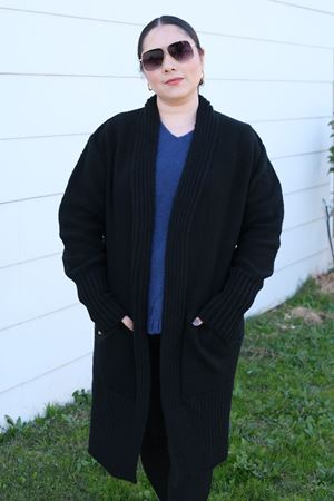 RENKTE KALIN SİYAH HIRKA & CEKET