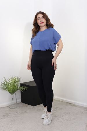 RENKTE BATTAL ŞARDONLU TOPARLAYICI SİYAH TAYT