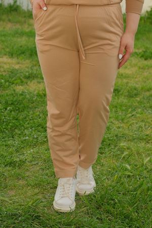 RENKTE BÜYÜK BEDEN KAHVE DUBLE PAÇA ALT