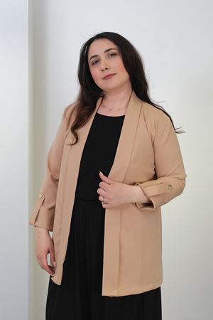 RENKTE BÜYÜK BEDEN BLAZER CEKET