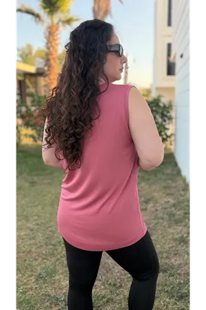 RENKTE ÖZEL ÜRETİM BÜYÜK BEDEN PUDRA KALIN ASKILI ATLET