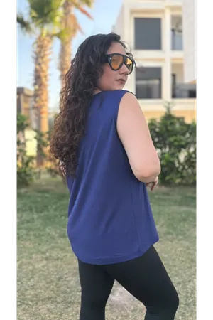 RENKTE ÖZEL ÜRETİM BÜYÜK BEDEN LACİVERT KALIN ASKILI ATLET