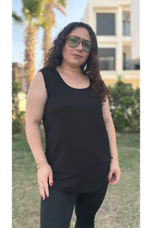 RENKTE ÖZEL ÜRETİM BÜYÜK BEDEN SİYAH KALIN ASKILI ATLET