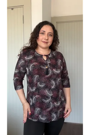 RENKTE BÜYÜK BEDEN YAKASI PÜSKÜL BAĞCIK KAPRİ KOL BLUZ