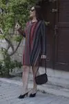 RENKTE BÜYÜK BEDEN DESENLİ KREP KUMAŞ TUNİK