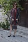 RENKTE BÜYÜK BEDEN DESENLİ KREP KUMAŞ TUNİK