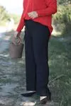 RENKTE BÜYÜK BEDEN SİYAH PANTOLON