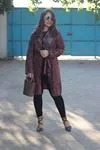RENKTE BÜYÜK BEDEN YILAN DESENLİ PUL CEPLİ KUŞAKLI TABA GÖMLEK CEKET