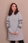 RENKTE BÜYÜK BEDEN ORİJİNAL MARKA GRİ TUNİK