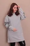 RENKTE BÜYÜK BEDEN ORİJİNAL MARKA GRİ TUNİK