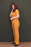 RENKTE BÜYÜK BEDEN HARDAL SARI KAŞKORSE TAKIM
