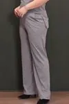 RENKTE GRİ ESNEK PANTOLON