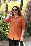 RENKTE CEPLİ TABA KETEN GÖMLEK&BLUZ