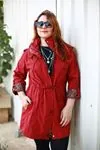 RENKTE LEOPAR DETAYLI BORDO CEKET