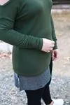 RENKTE TEK OMUZU SİM ASKILI HAKİ YEŞİL BLUZ