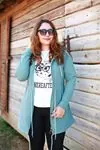RENKTE İPLİ KAPŞONLU FERMUARLI MİNT CEKET&SWEAT