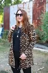 RENKTE İPLİ KAPŞONLU FERMUARLI LEOPAR CEKET&SWEAT