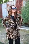 RENKTE İPLİ KAPŞONLU FERMUARLI LEOPAR CEKET&SWEAT