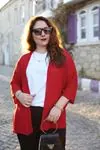 RENKTE MERSERİZE KIRMIZI HIRKA