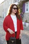 RENKTE MERSERİZE KIRMIZI HIRKA