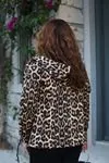 RENKTE KAPAKLI CEPLİ FERMUARLI LEOPAR SWEAT&CEKET