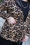 RENKTE KAPAKLI CEPLİ FERMUARLI LEOPAR SWEAT&CEKET