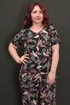 RENKTE DESENLİ KAŞKORSE T-SHİRT