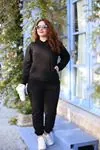 RENKTE BATTAL SİYAH EŞOFMAN ALTI