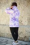 RENKTE KAPŞONLU DESENLİ SWEAT