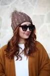 RENKTE İNCİLİ VİZON ŞAPKA&BERE