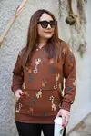 RENKTE DESENLİ CEPLİ SWEAT