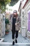 RENKTE İÇİ KÜRKLÜ LEOPAR DESEN TASARIM MONT&KABAN