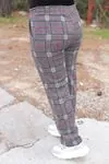RENKTE DESENLİ ÇIMALI KAŞE PANTOLON