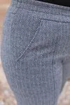 RENKTE DESENLİ ÇIMALI KAŞE PANTOLON