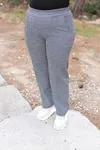 RENKTE DESENLİ ÇIMALI KAŞE PANTOLON