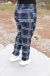 RENKTE DESENLİ ÇIMALI KAŞE PANTOLON