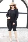 RENKTE CEPLİ KABARTMA DESENLİ SİYAH HIRKA&CEKET