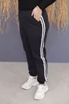 RENKTE GENİŞ KESİM YAN ŞERİTLİ ANTRASİT ALT EŞOFMAN
