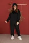 RENKTE SİYAH KADİFE TAKIM