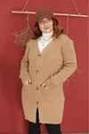 RENKTE DÜĞMELİ CEPLİ YÜNLÜ TABA HIRKA&CEKET