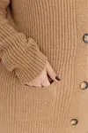 RENKTE DÜĞMELİ CEPLİ YÜNLÜ TABA HIRKA&CEKET