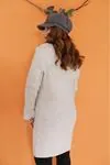 RENKTE DÜĞMELİ CEPLİ YÜNLÜ BEJ HIRKA&CEKET