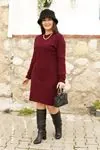 RENKTE TRİKO BORDO TUNİK&ELBİSE