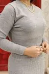 RENKTE TRİKO GRİ TUNİK&ELBİSE