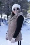 RENKTE PELUŞ TABA YELEK