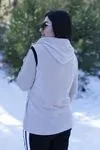 RENKTE PELUŞ KREM YELEK