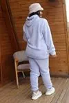 RENKTE GENİŞ KESİM AÇIK MAVİ PELUŞ TAKIM