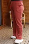 RENKTE KAŞKORSE ESNEK TARÇIN PANTOLON