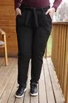 RENKTE SİMLİ SİYAH PANTOLON