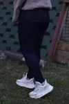 RENKTE TOPARLAYICI ESNEK LACİVERT KOT PANTOLON